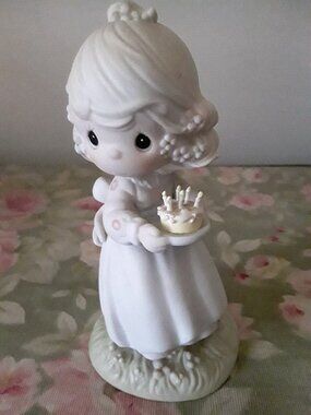Vintage 1990 Precious Moments "May Your Birthday Be a Blessing" Figurine